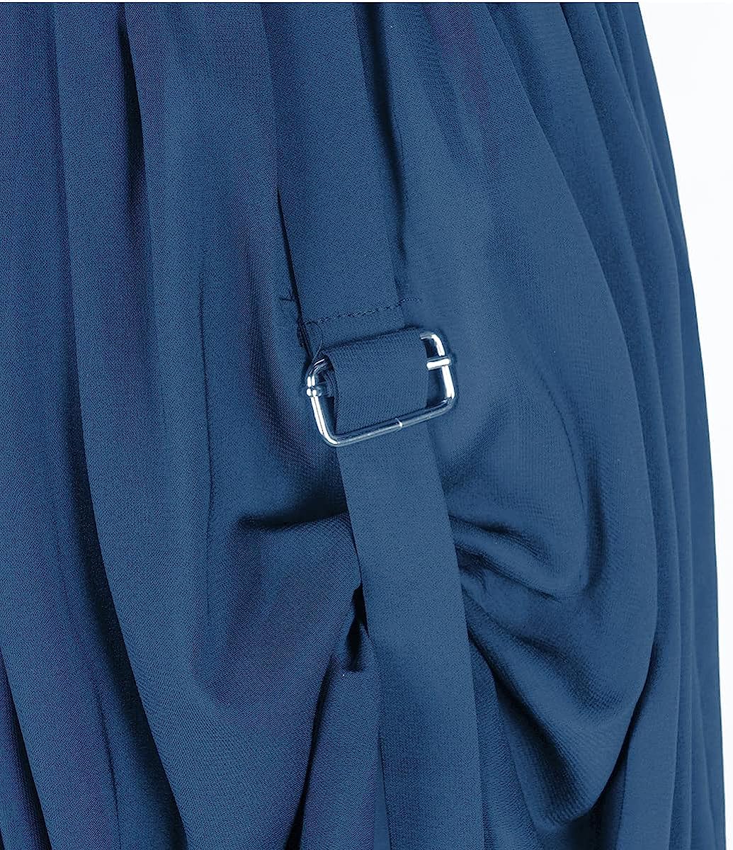 Mingyuezai Maxi Long Skirt for Women Double-Layer Vintage Victorian Renaissance Skirts - Image 3